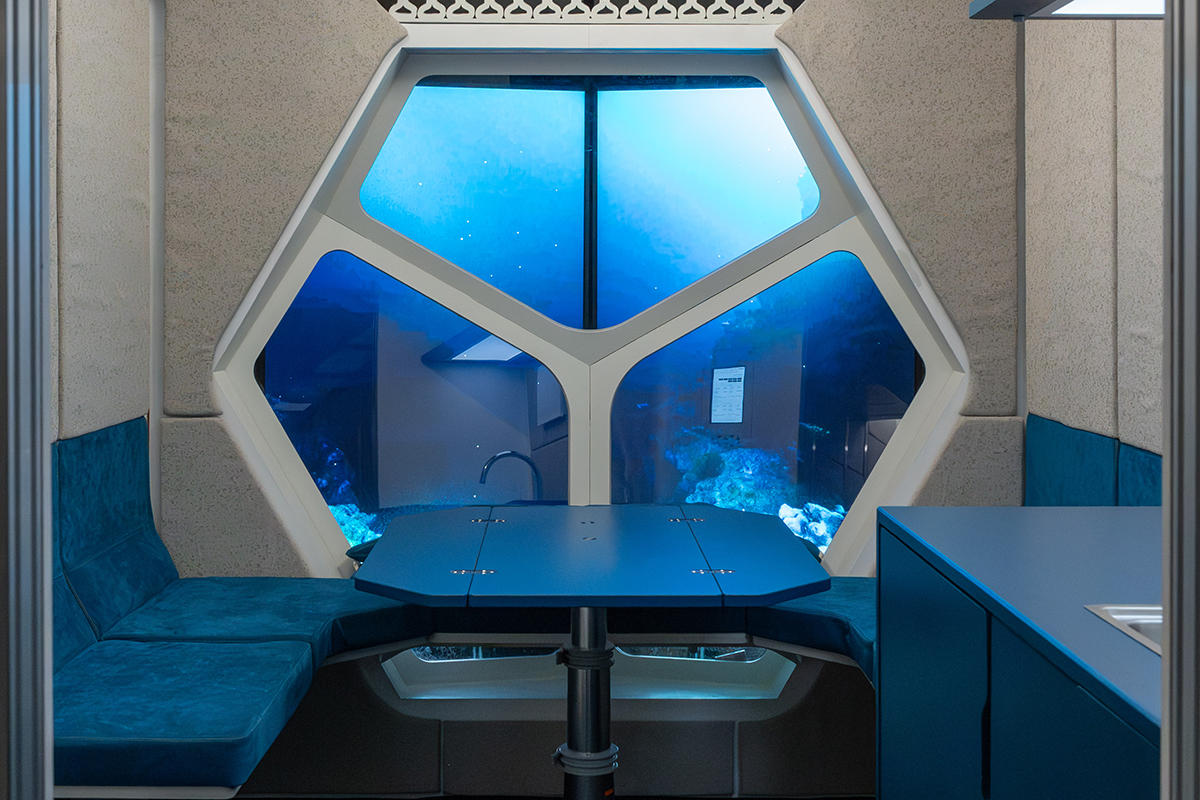 LUNA: the world’s largest moon simulator features Alcantara for the interiors